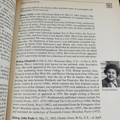 Webster&rsquo;s Dictionary of American Authors HB 528 pages 2500+ entries