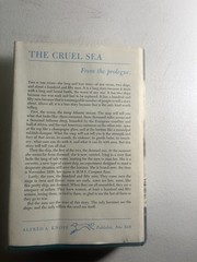 The Cruel Sea Hardcover 1951 Nicholas Monsarrat Dust Jacket WWII Naval Knopf