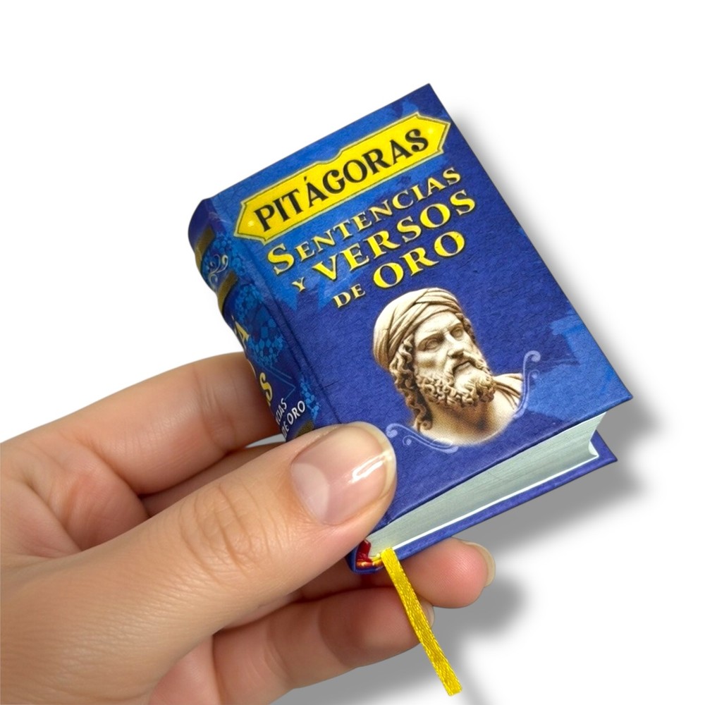 Pitagoras. Sentencias y Versos de Oro. miniature book 2 x 2.6&Prime; 430pgs hardcover