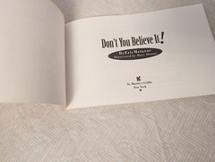 DON&rsquo;T YOU BELIEVE IT! An Actual Parody – By Eric Metaxas & Marc Dennis – Book