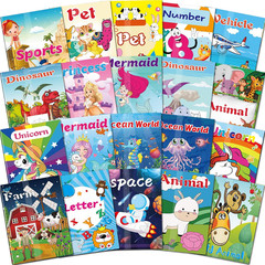 Kalysky 20Pack Coloring Books for Kids Ages 4-8 (5.1 X 7 Inch),Mini Coloring Boo