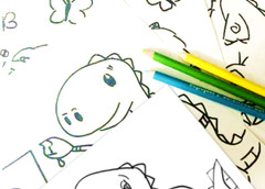 DIGITAL- 2025 Merrick B&W Children&rsquo;s Dinosaur Coloring Book *PRINT REQ&rsquo;D* 26 pgs