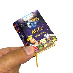 new Alice in Wonderland complete Edition mini book 2.65&Prime; high hardcover 438 pgs