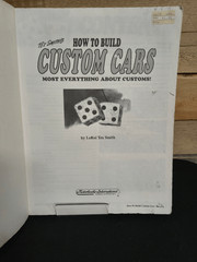 Tex Smith&rsquo;s How to Build Custom Cars (Illustrated Paperback, 1989, 0879383976)