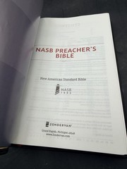NASB Preacher&rsquo;s Bible Premium Goatskin Leather Black Premier Collection 1995 tex