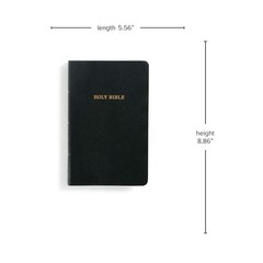 KJV Bible Black Imitation Leather, KJV Holy Bible, Red Letter Easy-To-Read Bible