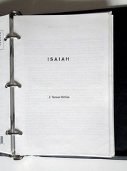 J. Vernon McGee&rsquo;s Notes on the Holy Bible (partially complete, w/binder)