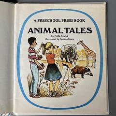 Vintage Preschool Press Hardcover « Animal Tales », Good Condition