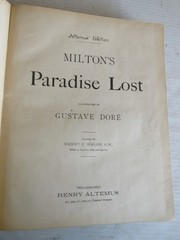 MILTON&rsquo;S PARADISE LOST EDITED BY HENRY C. WALSH, AM 1900
