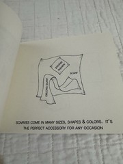The Scarf Paperback Picture Book Scarves Fashion Illustrated 6×8 Inches English