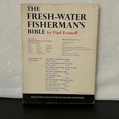 Vintage 1964 The Fresh-Water Fisherman&rsquo;s Bible Book 180 Pages Vlad Evanoff