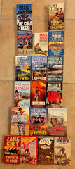 Lot of 17 Western Action Books ~ Johnstone + Zane Grey + L&rsquo;Amoure + Max Brand ++