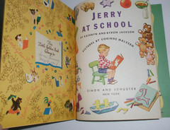 Little Golden Book Jerry At School Complete Puzzle « A » 1st Edition 1950 #94