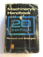 Machinery&rsquo;s Handbook 20th Edition Third Printing 1976