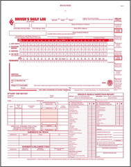 5-in-1 Driver Daily Log Book 5 Pack, Book Format with 31 Sets, 2-Ply Carbonless,