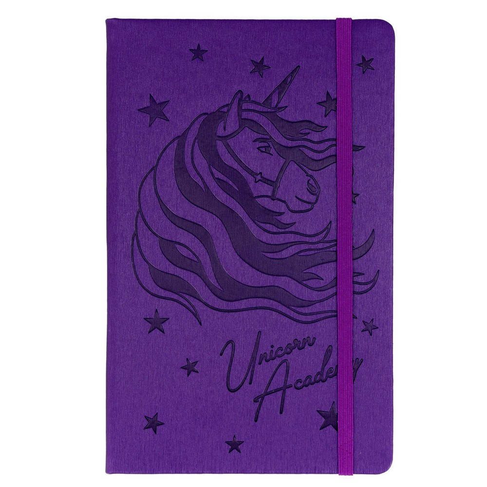 Unicorn Academy 80-Page Vegan Leather Notebook | 5 x 8 Inches