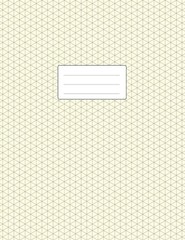 Isometric Grid Notebook – 3D Graph Paper Large Size 8.5×11 | 110 Pages | Soft…