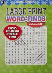 4 New Large Print Word-Finds Puzzle Books Kappa Games Vol #509-512~ Search,Hunt