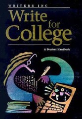 Write For College: A Student Handbook – Paperback By GREAT SOURCE – VERY GOOD