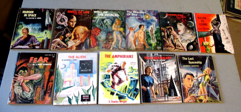 11-1950&rsquo;S SCIENCE FICTION SCI-FI ALIEN-PULP PAPERBACK BOOK-FEAR- L.RON HUBBARD