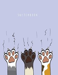 SKETCHBOOK: I&rsquo;M CAT ON PURPLE COVER (8.5 X 11) INCHES 110 By Cutie Cat BRAND NEW