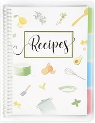 8.5&Prime; x 11&Prime; Recipe Book to Write in Your Own Recipes, Personal Blank Recipe Noteb