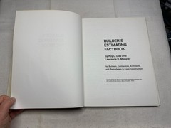 Builder&rsquo;s Estimating Factbook Diez Maloney 1974 Construction Cahners