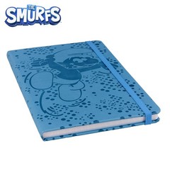 The Smurfs 80-Page Vegan Leather Notebook | 5 x 8 Inches