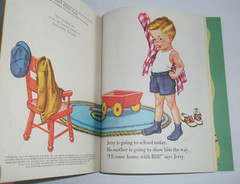 Little Golden Book Jerry At School Complete Puzzle « A » 1st Edition 1950 #94