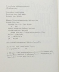 « Inventing Jerry Lewis » Hardcover Book (2000) Frank Krutnik – First Edition