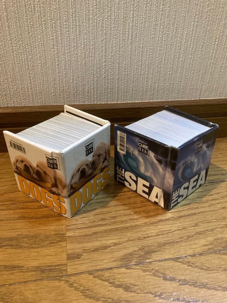 !Cute cube book, foreign book, mini book, interior