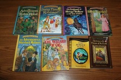 8 Treasury of Illustrated Children&rsquo;s Classics Books Lot Teacher Oz Jungle Garden