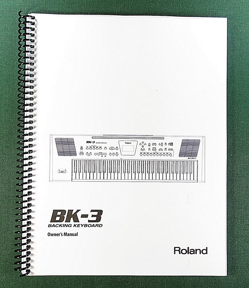 Roland BK-3 Owner&rsquo;s Instruction Manual: 76 Pages & Protective Covers!