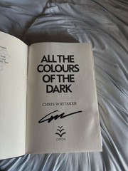 Chris Whitaker, All the Colors of the Dark! Signed British 1st/1st! NF
