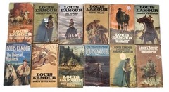 Louis L&rsquo;amour Lot 12 American Action Western Story Paperback Wild West Novels