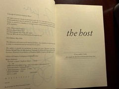 RARE « The Host » SIGNED by Stephenie Meyer 1st Edition 1st Print HC DJ 2008
