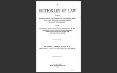 BLACK&rsquo;S LAW DICTIONARY, 1st Edition 1891 and 2nd Edition 1910 Law Book on CD-ROM
