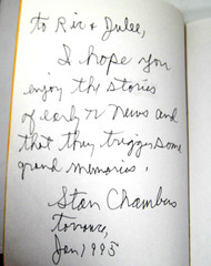 News At Ten : Fifty Years with Stan Chambers 1994 Capra Press Signed 272 Pages