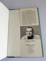 Czeslaw MILOSZ ~ SIGNED ~ Unattainable Earth, 1st Edition hardcover Robert Hass