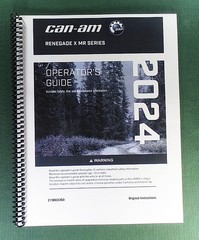 2024 Can-Am Renegade X MR 1000R Owner&rsquo;s Manual: 244 Pages & Protective Covers