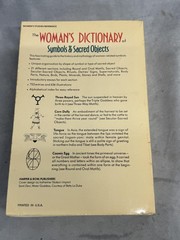 Vintage Woman&rsquo;s Dictionary Symbols & Sacred Objects Walker Harper Tan PB 1988