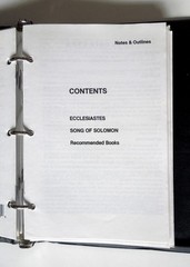 J. Vernon McGee&rsquo;s Notes on the Holy Bible (partially complete, w/binder)