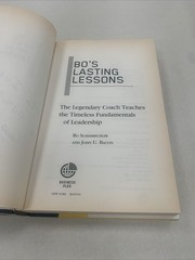 John Bacon SIGNED Bo&rsquo;s Lasting Lessons Michigan Bo Schembechler 2007 1st Ed IVAN