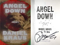 Daniel Kraus~SIGNED AND DATED IN PERSON~Angel Down~1st/1st + Photos! Pulitzer!