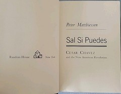 Matthiessen – Sal Si Puedes – Random House – 1969 – 1st Printing – HC DJ