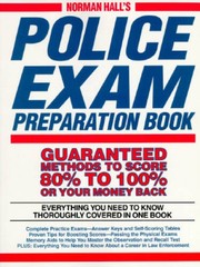 Police Exam Prep Book (Norman Hall&rsquo;s Police Exam Preparation Book) – GOOD