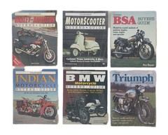 Lot Of 6 Illustrated Buyer&rsquo;s Guide Harley Indian MotorScooter BMW BSA Triumph