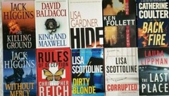 5 Pounds Of Suspense Crime Mystery Thriller Fiction Books Random Mix Lot !!