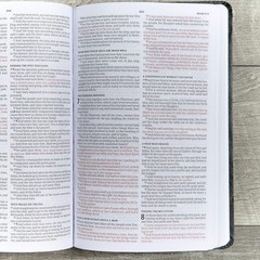KJV Bible Black Imitation Leather, KJV Holy Bible, Red Letter Easy-To-Read Bible