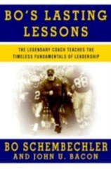 Bo&rsquo;s Lasting Lessons by Bo Schembechler & John U Bacon (2007, Hardcover) signed